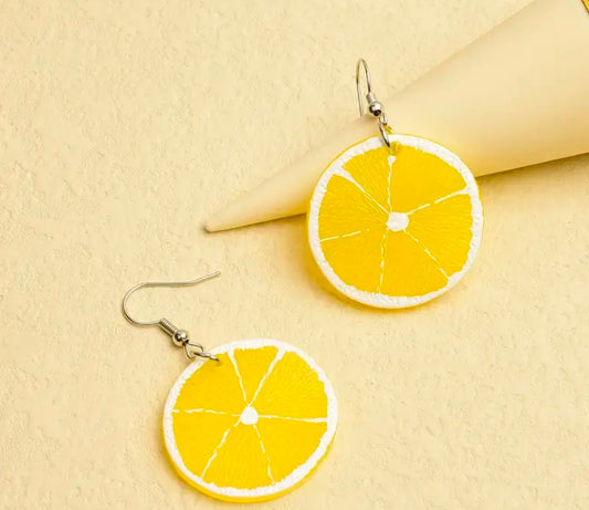 Lemon Slice Dangle Earrings